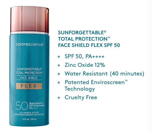 Sunforgettable® Total Protection® Face Shield Flex SPF 50 (Fair, Light, Medium, and Tan)