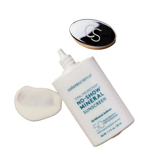Colorescience - Total Protection No Show SPF 50 + FREE Sunforgettable Total Protection Sheer Mate SPF 30 Sunscreen Brush On