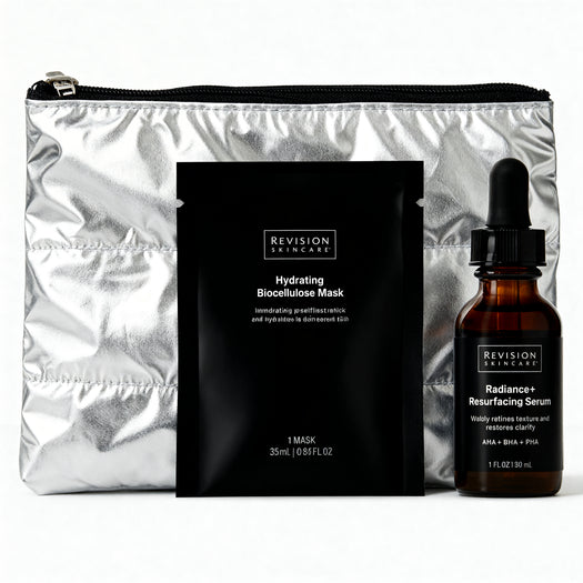 Radiance+ Resurfacing Serum + FREE 1 Hydrating Biocellulose Mask + Puffer